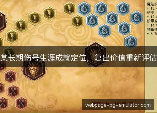 某长期伤号生涯成就定位，复出价值重新评估